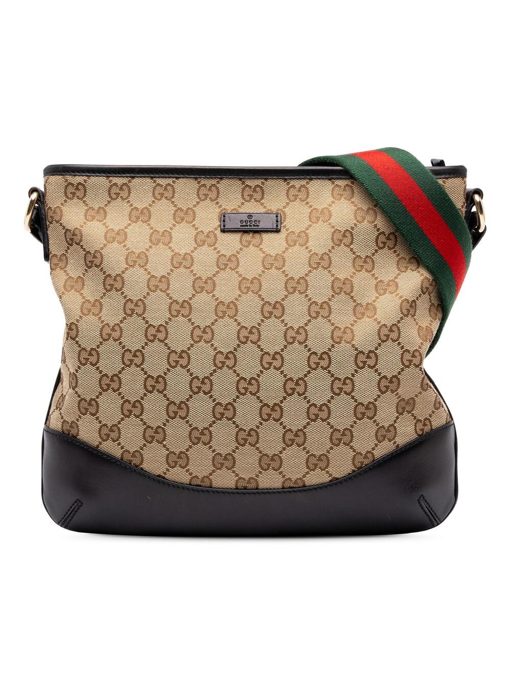 Gucci Gg Canvas Web Crossbody Pre-Loved #373856G60B